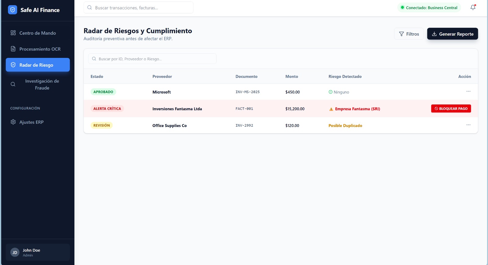 Compliance Dashboard